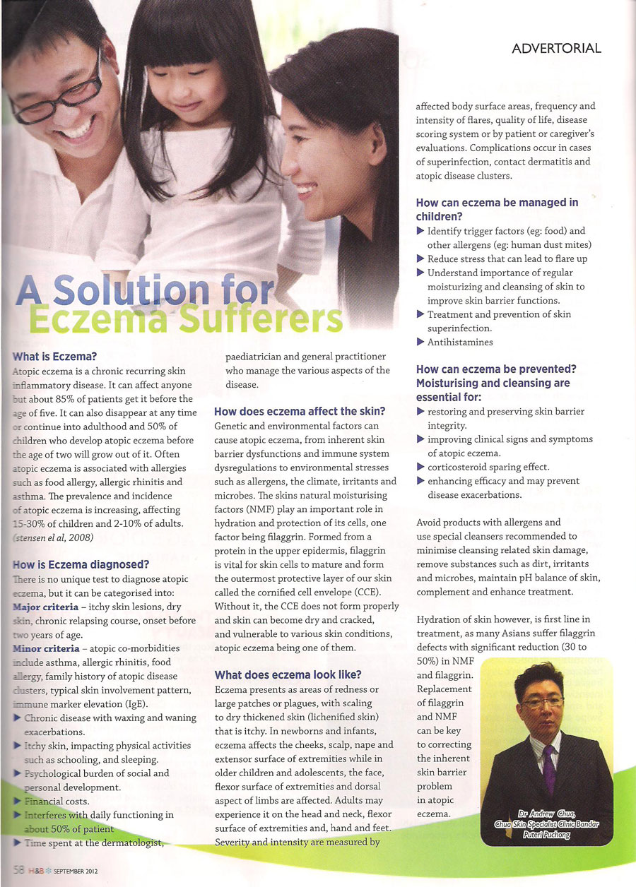 A Solution for Eczema Sufferers