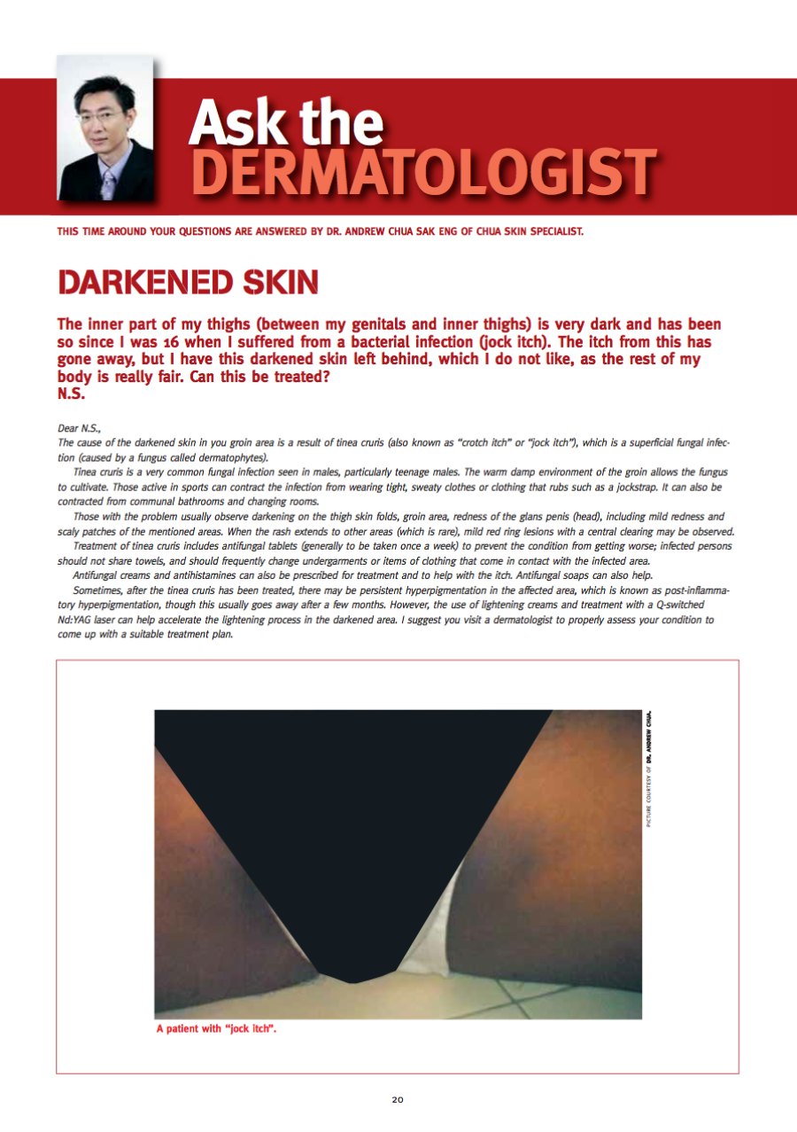 Ask the Dermatologist Pg 1
